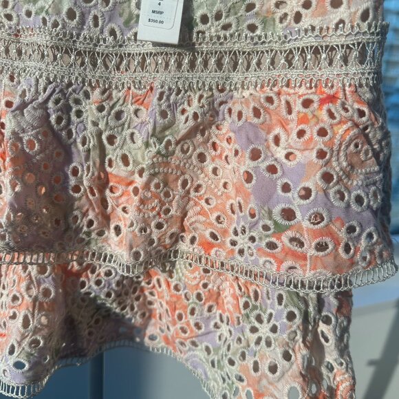 Alice & Olivia linen mini skirt size 4 - new with tags - Picture 2 of 6